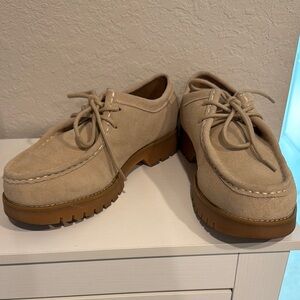 Bershka Tan Suede Men's Shoes